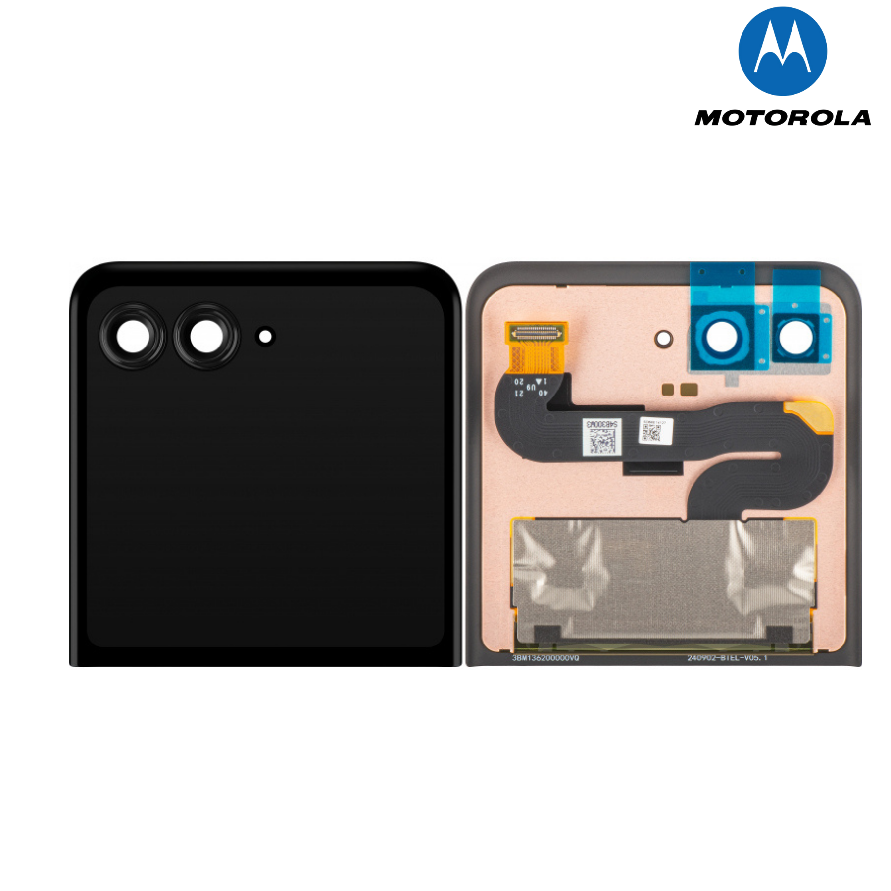 LCD Display Module for Motorola Moto G56, Black Oyster